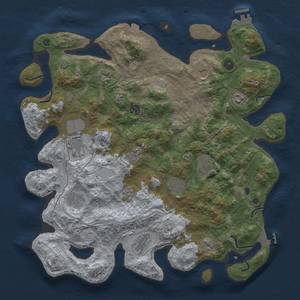 Thumbnail Rust Map: Procedural Map, Size: 4250, Seed: 264890891, 19 Monuments