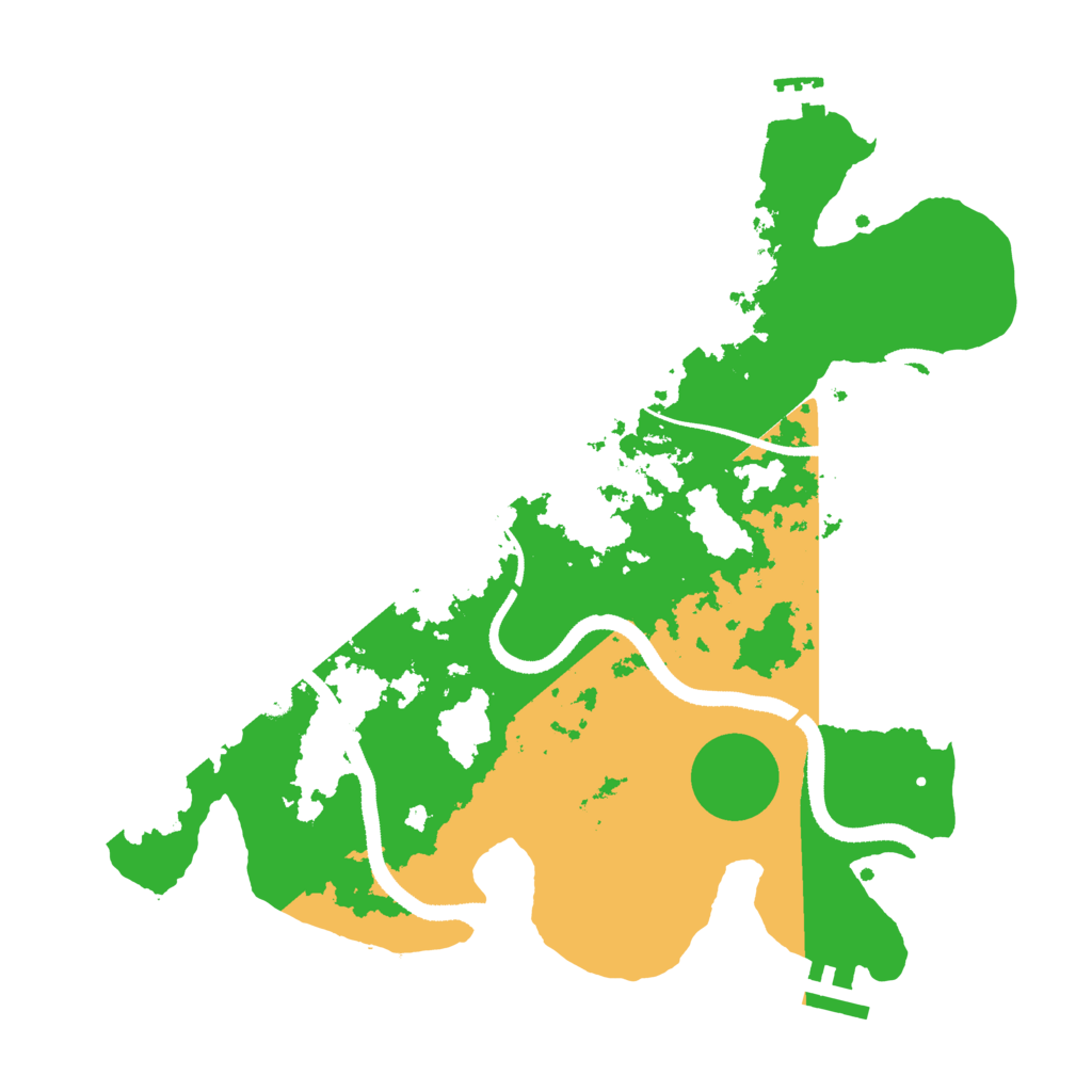 Biome Rust Map: Procedural Map, Size: 3300, Seed: 1375539585