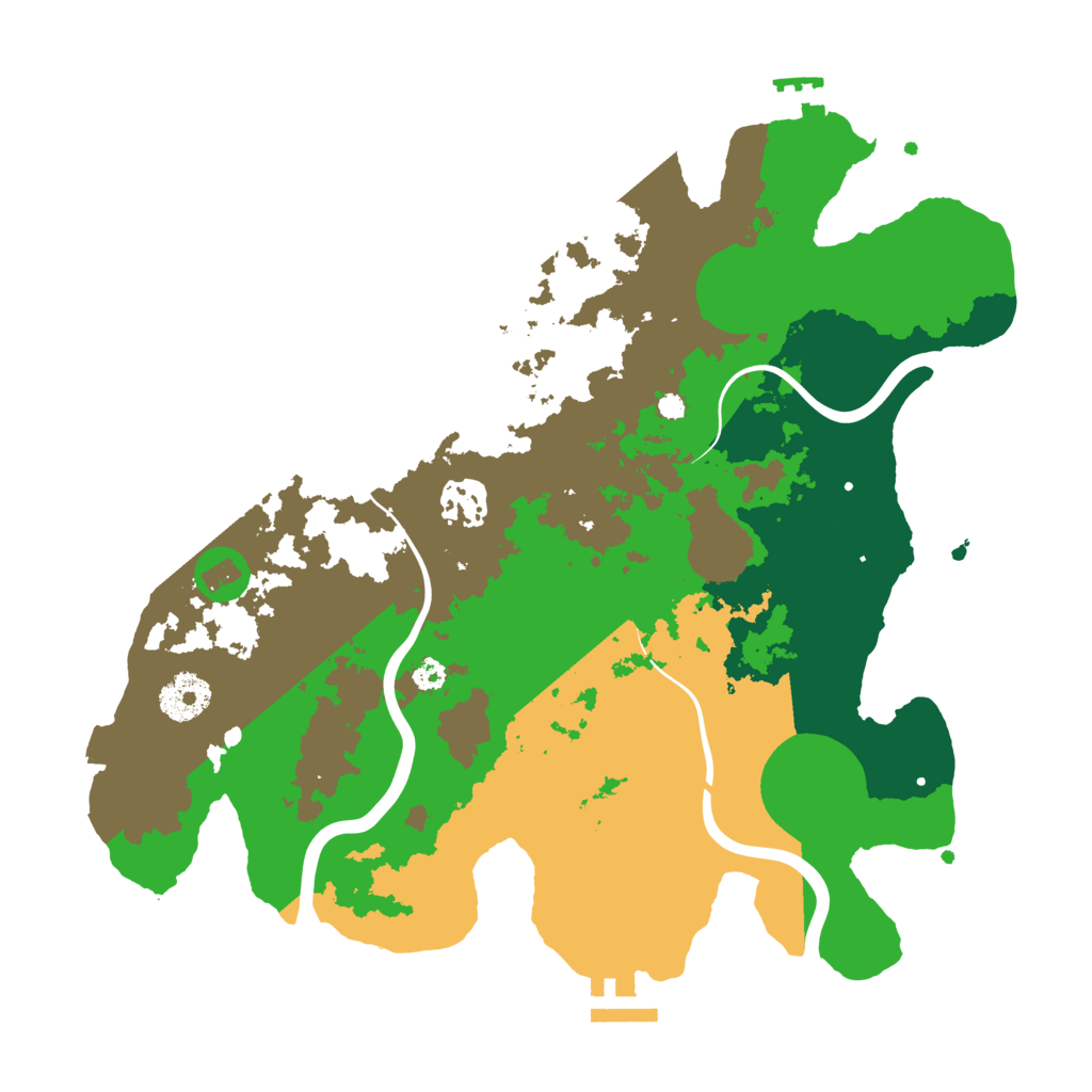 Biome Rust Map: Procedural Map, Size: 3300, Seed: 1375539585