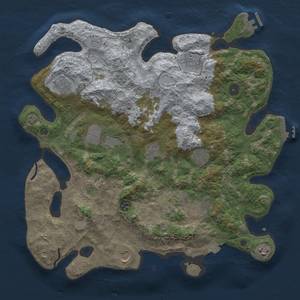 Thumbnail Rust Map: Procedural Map, Size: 4000, Seed: 559830, 19 Monuments