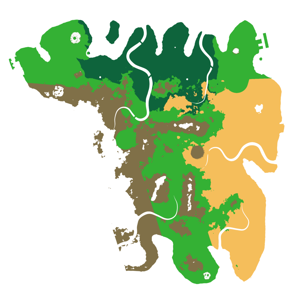 Biome Rust Map: Procedural Map, Size: 4050, Seed: 52634322