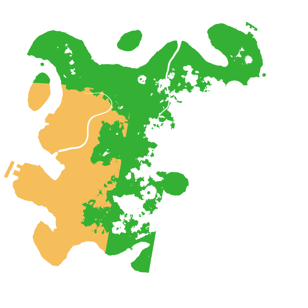 Biome Rust Map: Procedural Map, Size: 3500, Seed: 832967572