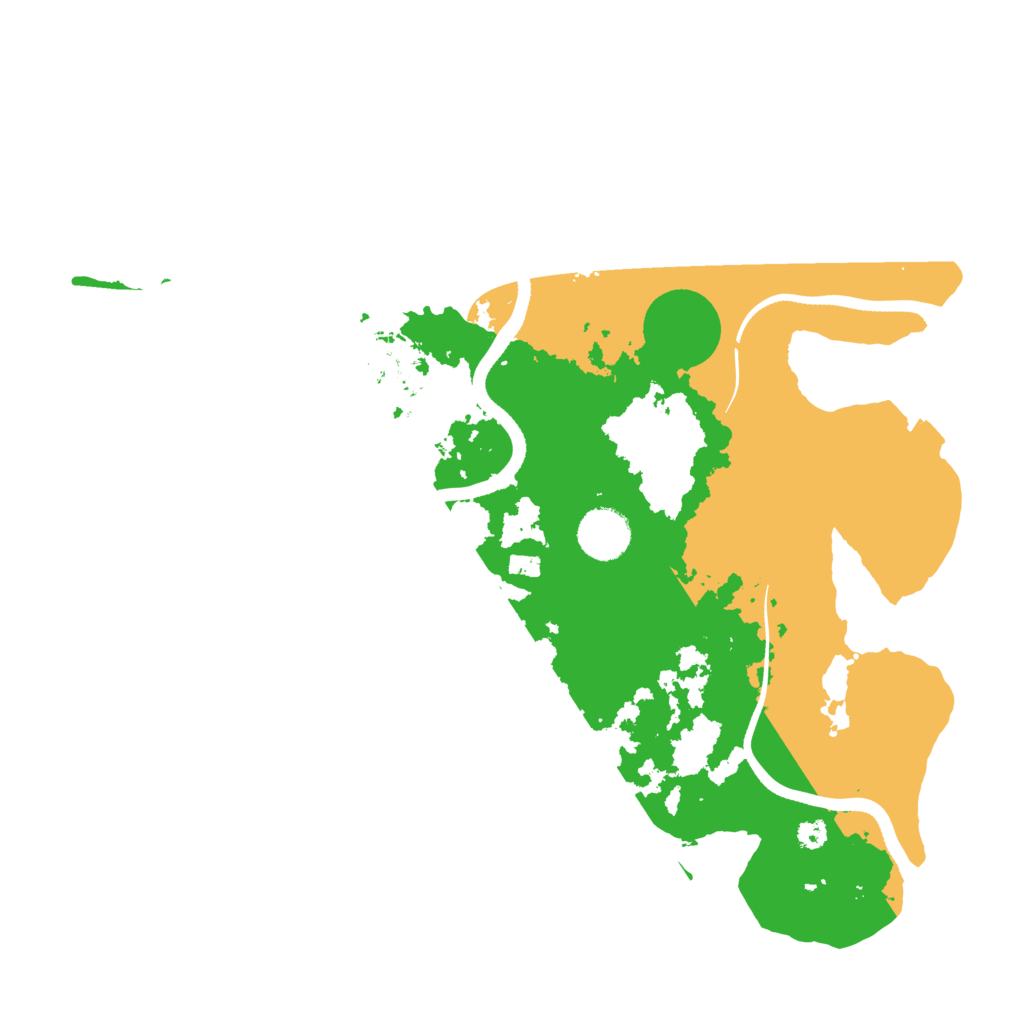 Biome Rust Map: Procedural Map, Size: 3500, Seed: 1992693502