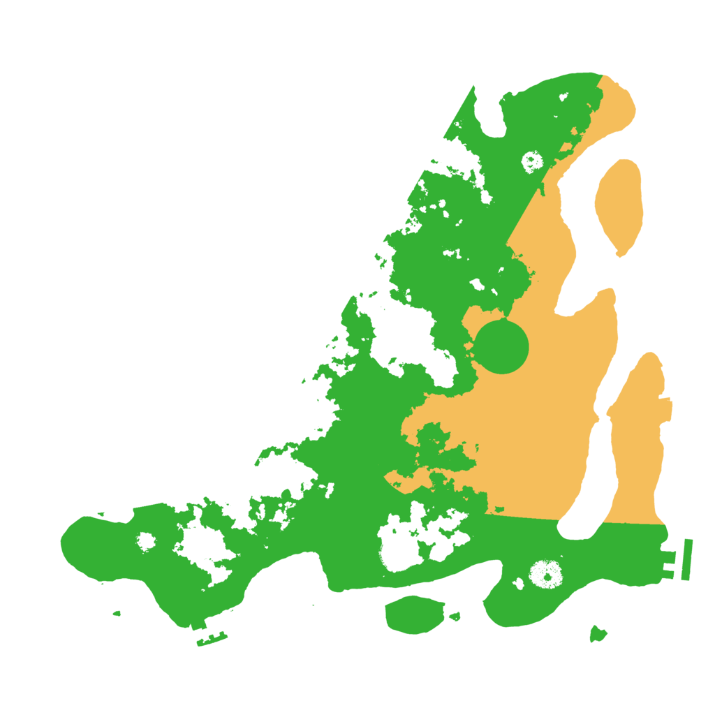 Biome Rust Map: Procedural Map, Size: 3500, Seed: 725777251