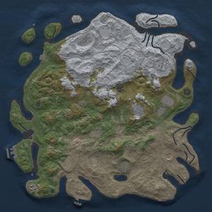 Thumbnail Rust Map: Procedural Map, Size: 4500, Seed: 14789490, 19 Monuments