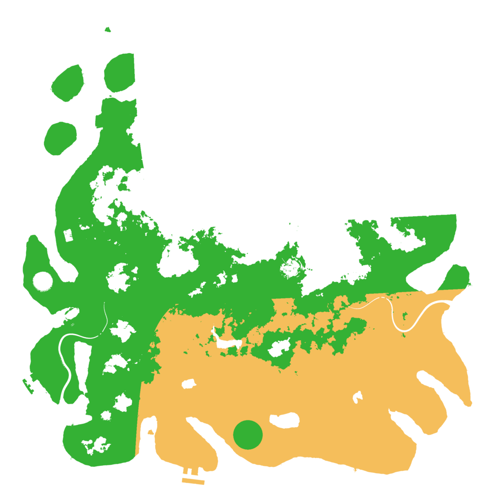 Biome Rust Map: Procedural Map, Size: 4500, Seed: 14789490