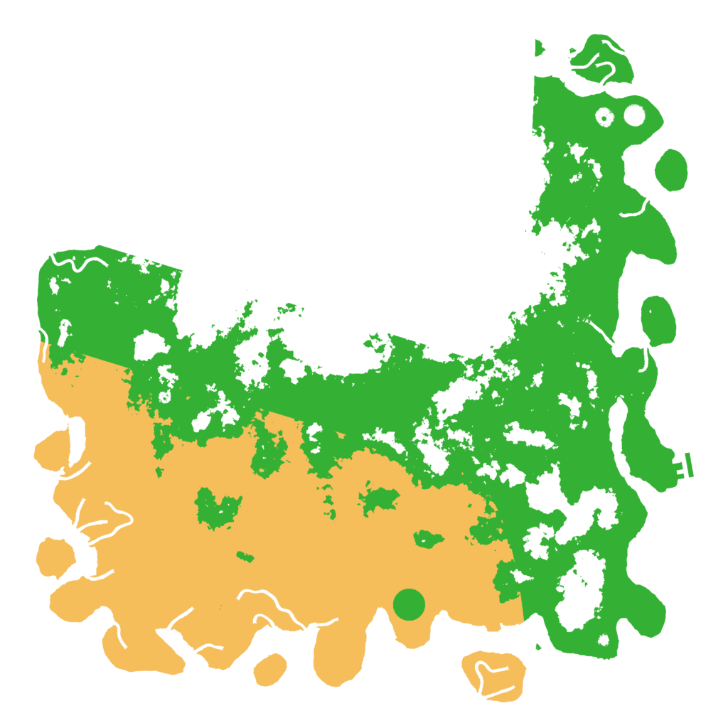 Biome Rust Map: Procedural Map, Size: 6000, Seed: 21345