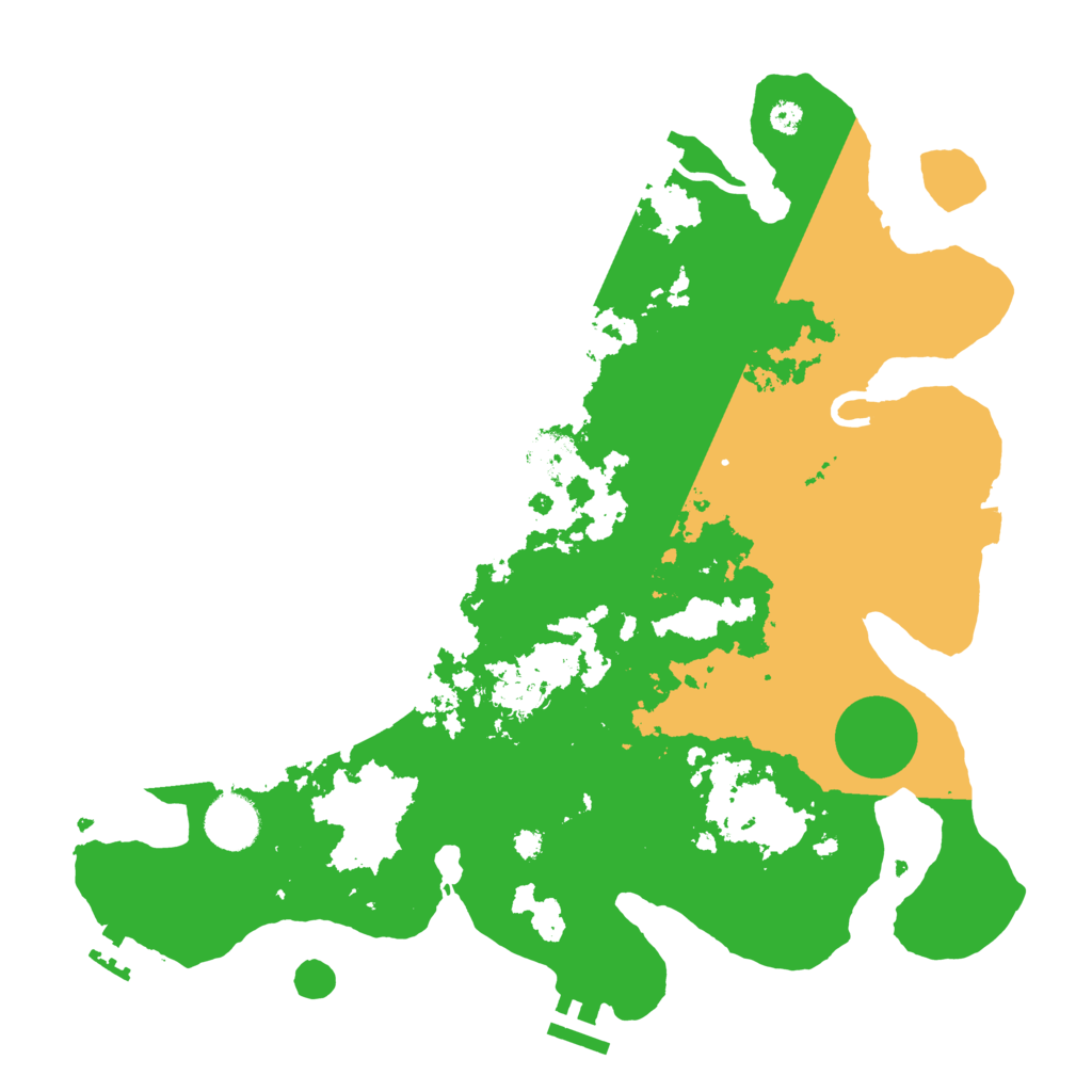 Biome Rust Map: Procedural Map, Size: 3500, Seed: 307136406