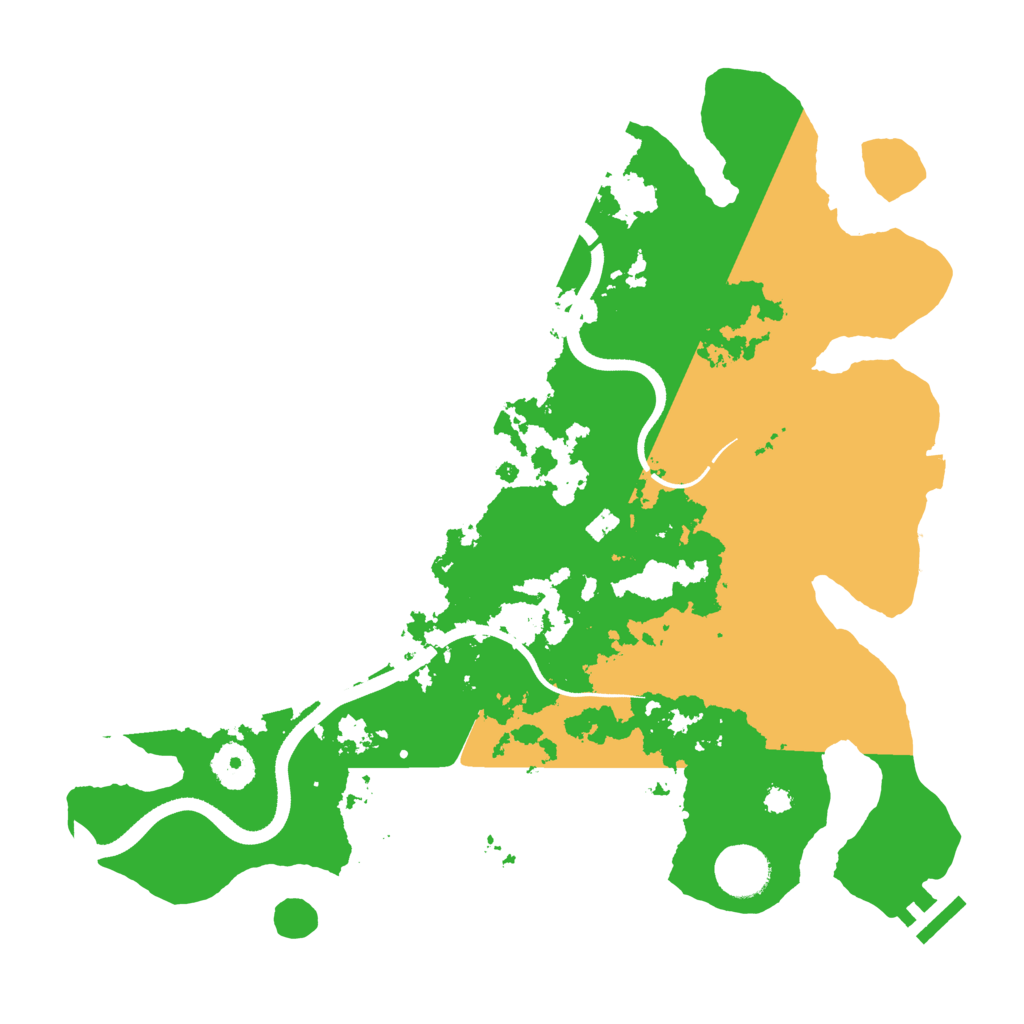 Biome Rust Map: Procedural Map, Size: 3500, Seed: 307136406