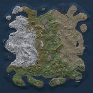 Thumbnail Rust Map: Procedural Map, Size: 4250, Seed: 985, 19 Monuments