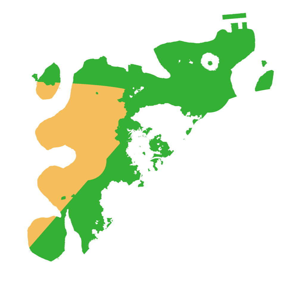 Biome Rust Map: Procedural Map, Size: 2600, Seed: 548828079