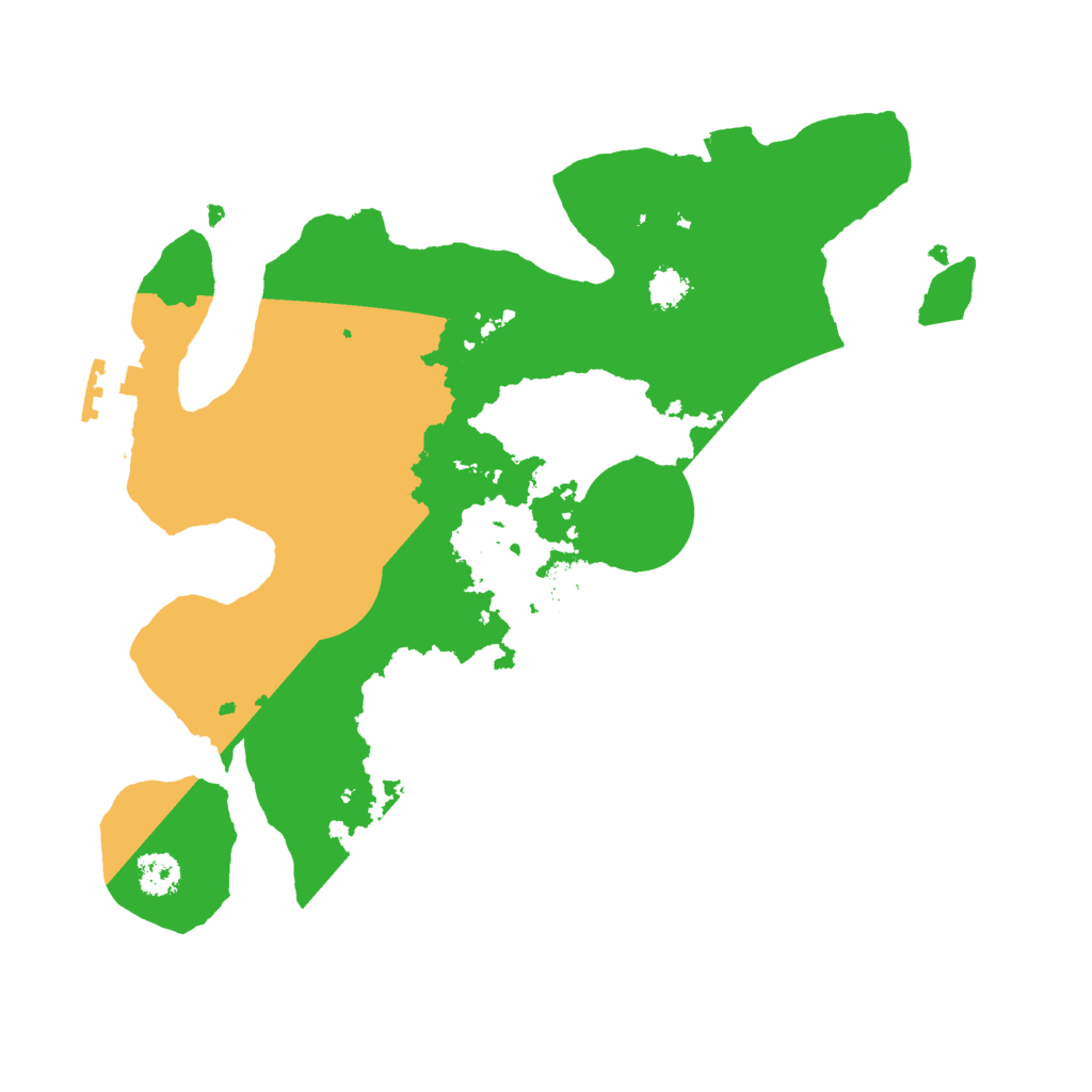 Biome Rust Map: Procedural Map, Size: 2600, Seed: 548828079