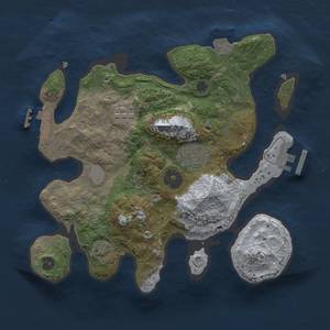 Thumbnail Rust Map: Procedural Map, Size: 2600, Seed: 548828079, 8 Monuments