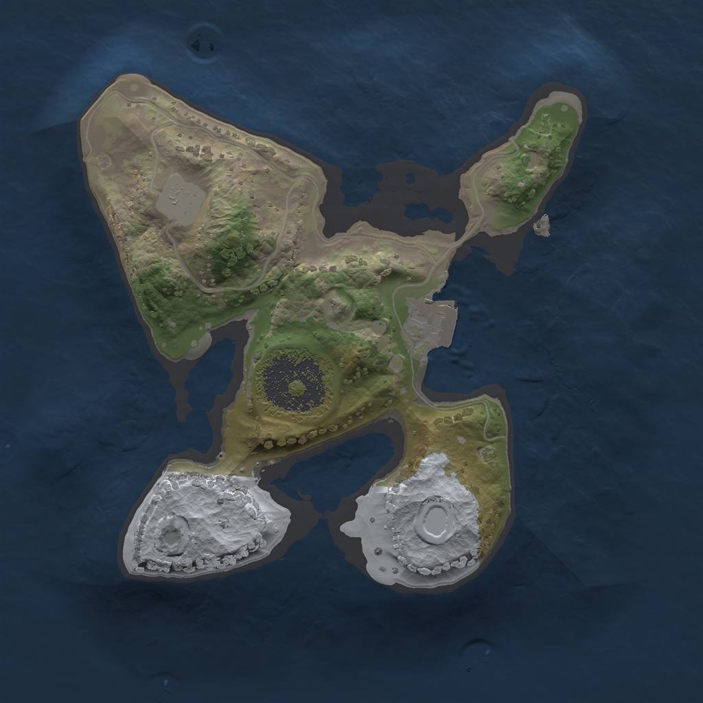 Rust Map: Procedural Map, Size: 1750, Seed: 4511546, 3 Monuments