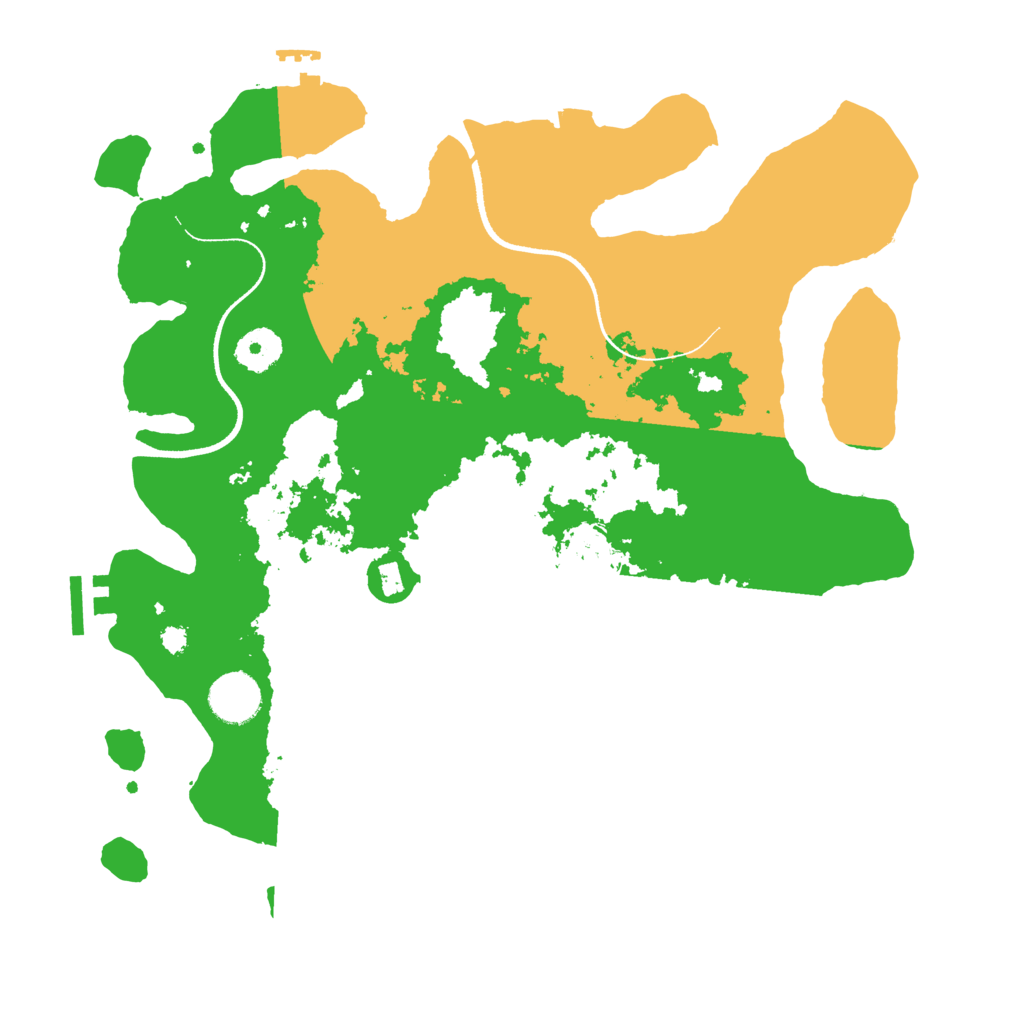 Biome Rust Map: Procedural Map, Size: 3500, Seed: 5456657