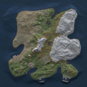 Thumbnail Rust Map: Procedural Map, Size: 3000, Seed: 311632555, 14 Monuments