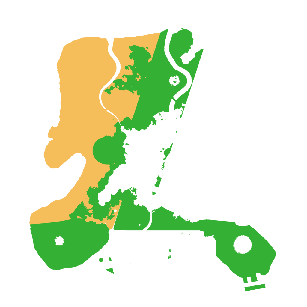Biome Rust Map: Procedural Map, Size: 3000, Seed: 311632555