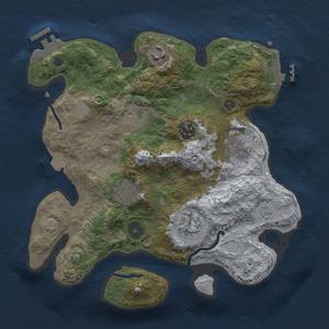 Thumbnail Rust Map: Procedural Map, Size: 3000, Seed: 958429902, 14 Monuments