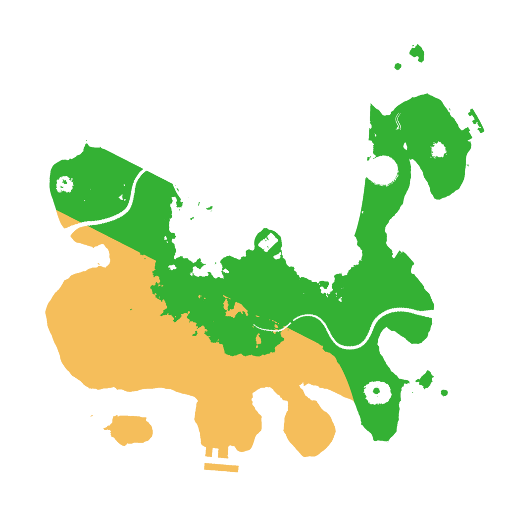 Biome Rust Map: Procedural Map, Size: 3000, Seed: 8666