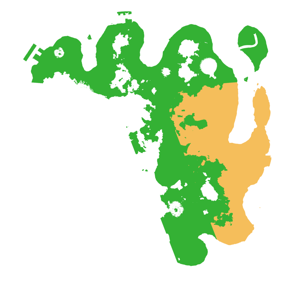 Biome Rust Map: Procedural Map, Size: 3200, Seed: 4345