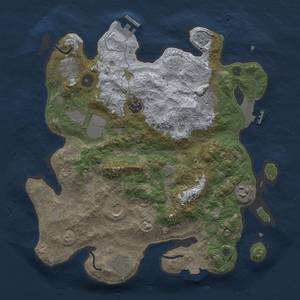 Thumbnail Rust Map: Procedural Map, Size: 3500, Seed: 1248582926, 16 Monuments