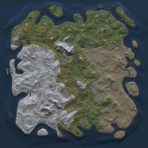 Thumbnail Rust Map: Procedural Map, Size: 5000, Seed: 902474631, 19 Monuments