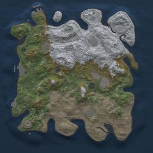 Thumbnail Rust Map: Procedural Map, Size: 3750, Seed: 1428821674, 17 Monuments