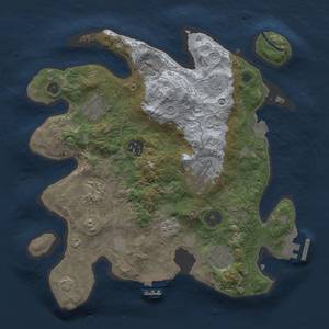 Thumbnail Rust Map: Procedural Map, Size: 3000, Seed: 1163722885, 14 Monuments