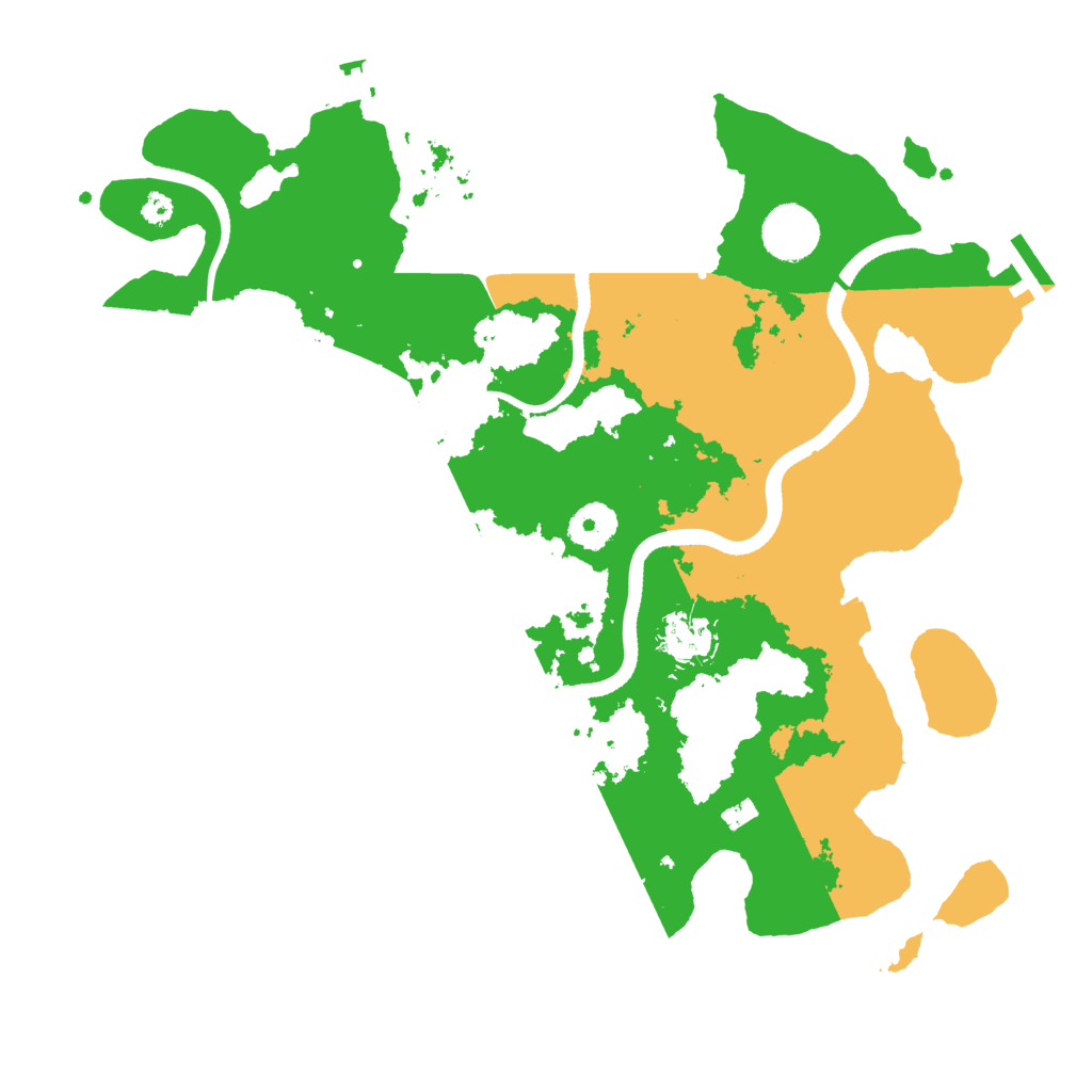 Biome Rust Map: Procedural Map, Size: 3500, Seed: 1258169101