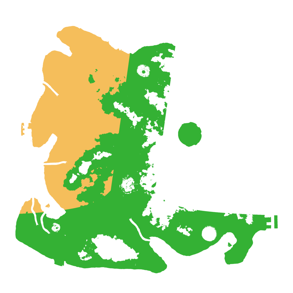 Biome Rust Map: Procedural Map, Size: 3500, Seed: 125478635