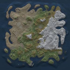 Thumbnail Rust Map: Procedural Map, Size: 4500, Seed: 223109348, 19 Monuments