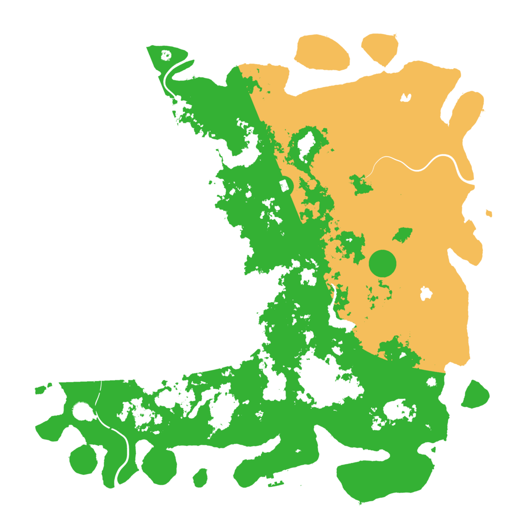 Biome Rust Map: Procedural Map, Size: 5000, Seed: 7423