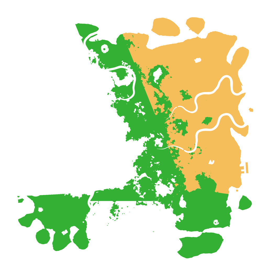 Biome Rust Map: Procedural Map, Size: 5000, Seed: 7423