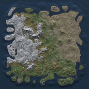 Thumbnail Rust Map: Procedural Map, Size: 5000, Seed: 7423, 19 Monuments