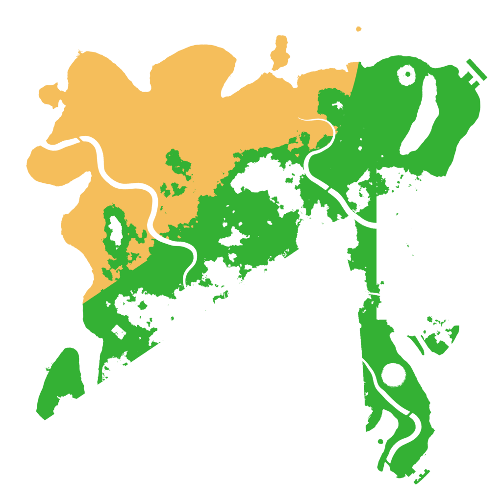 Biome Rust Map: Procedural Map, Size: 3900, Seed: 698732