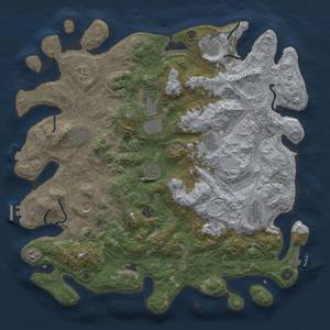 Thumbnail Rust Map: Procedural Map, Size: 4500, Seed: 1590722478, 19 Monuments