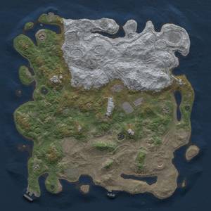 Thumbnail Rust Map: Procedural Map, Size: 4500, Seed: 700521677, 19 Monuments