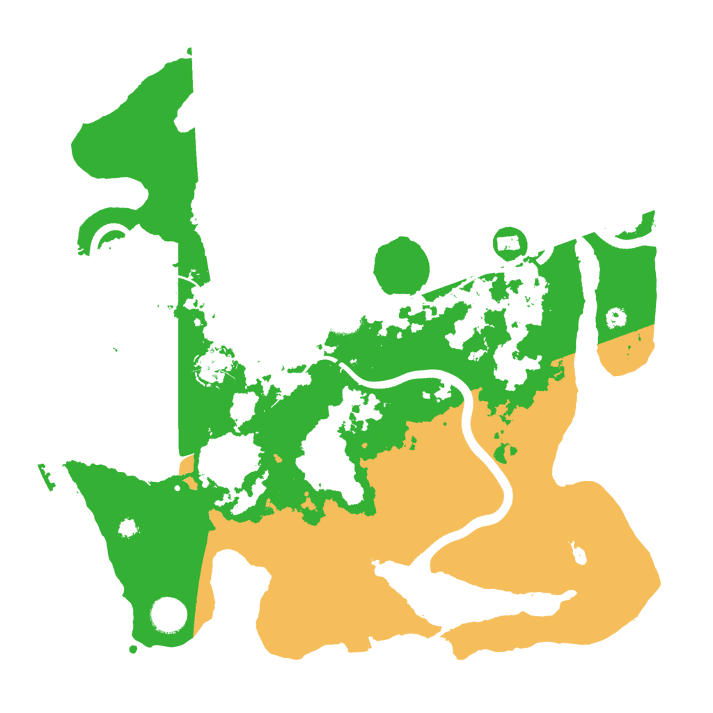 Biome Rust Map: Procedural Map, Size: 3500, Seed: 9117734