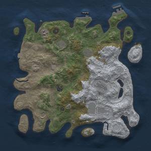 Thumbnail Rust Map: Procedural Map, Size: 3700, Seed: 998115, 15 Monuments