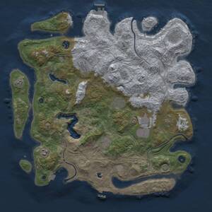 Thumbnail Rust Map: Procedural Map, Size: 4250, Seed: 1892212331, 15 Monuments