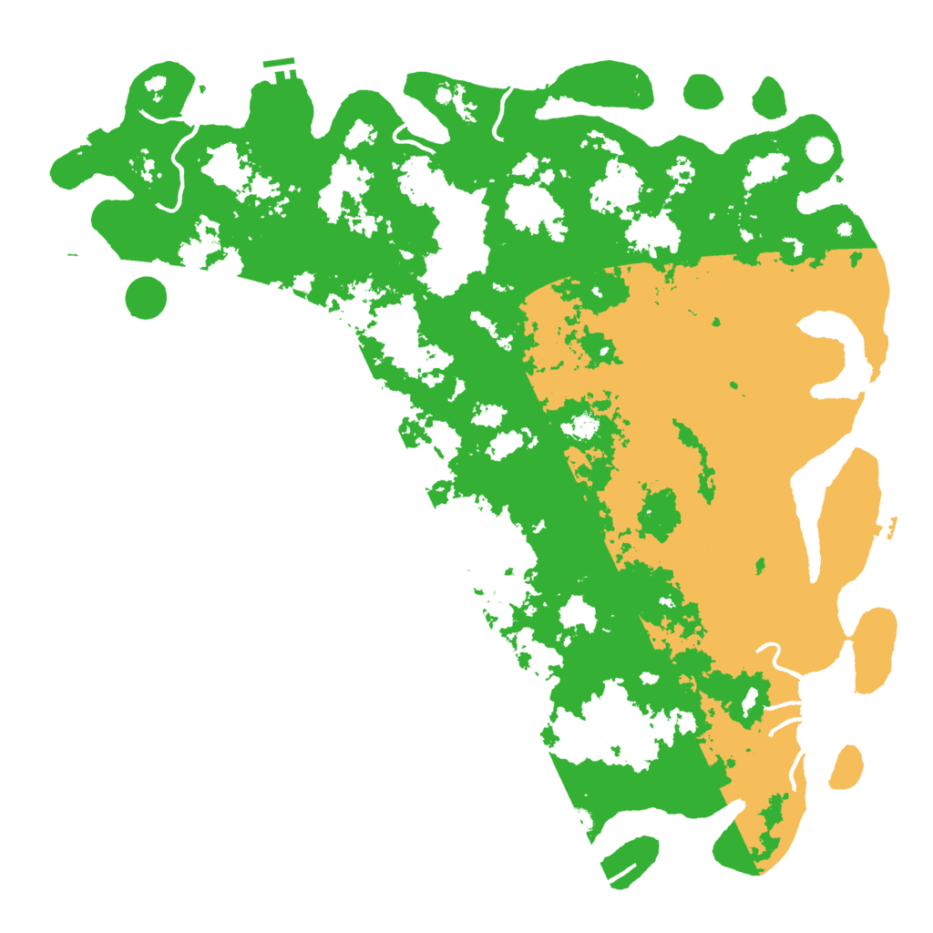 Biome Rust Map: Procedural Map, Size: 6000, Seed: 35378386