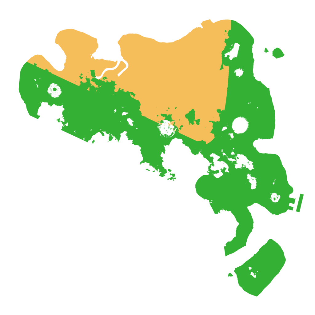 Biome Rust Map: Procedural Map, Size: 3500, Seed: 620567862