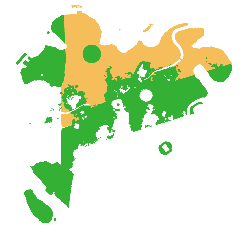 Biome Rust Map: Procedural Map, Size: 3500, Seed: 4260824