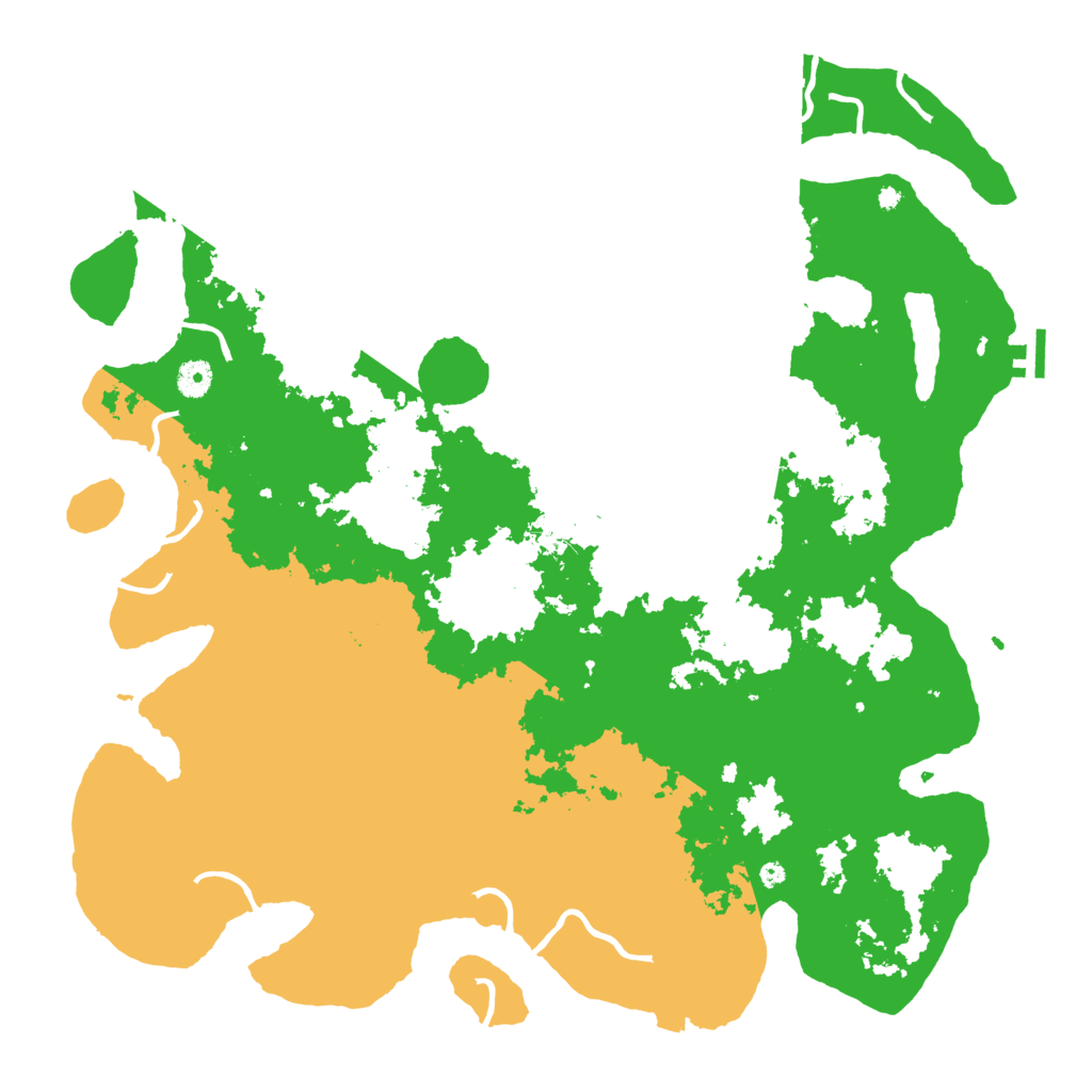 Biome Rust Map: Procedural Map, Size: 4500, Seed: 38945734