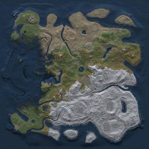 Thumbnail Rust Map: Procedural Map, Size: 4250, Seed: 1877026998, 15 Monuments