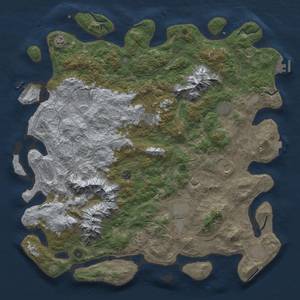 Thumbnail Rust Map: Procedural Map, Size: 5120, Seed: 50920249, 19 Monuments