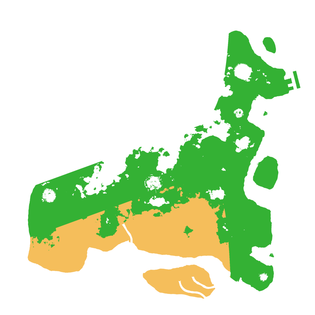 Biome Rust Map: Procedural Map, Size: 3600, Seed: 990306