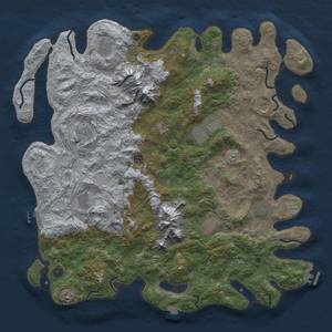 Thumbnail Rust Map: Procedural Map, Size: 5000, Seed: 667865946, 19 Monuments