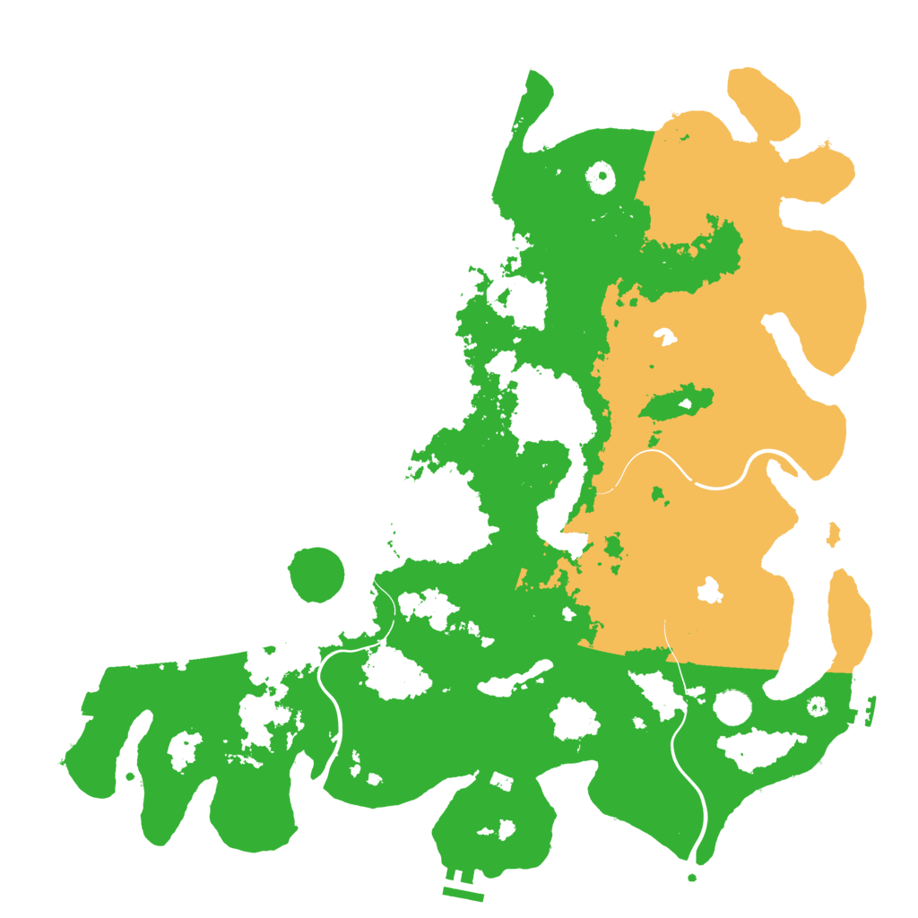 Biome Rust Map: Procedural Map, Size: 4500, Seed: 1500161044