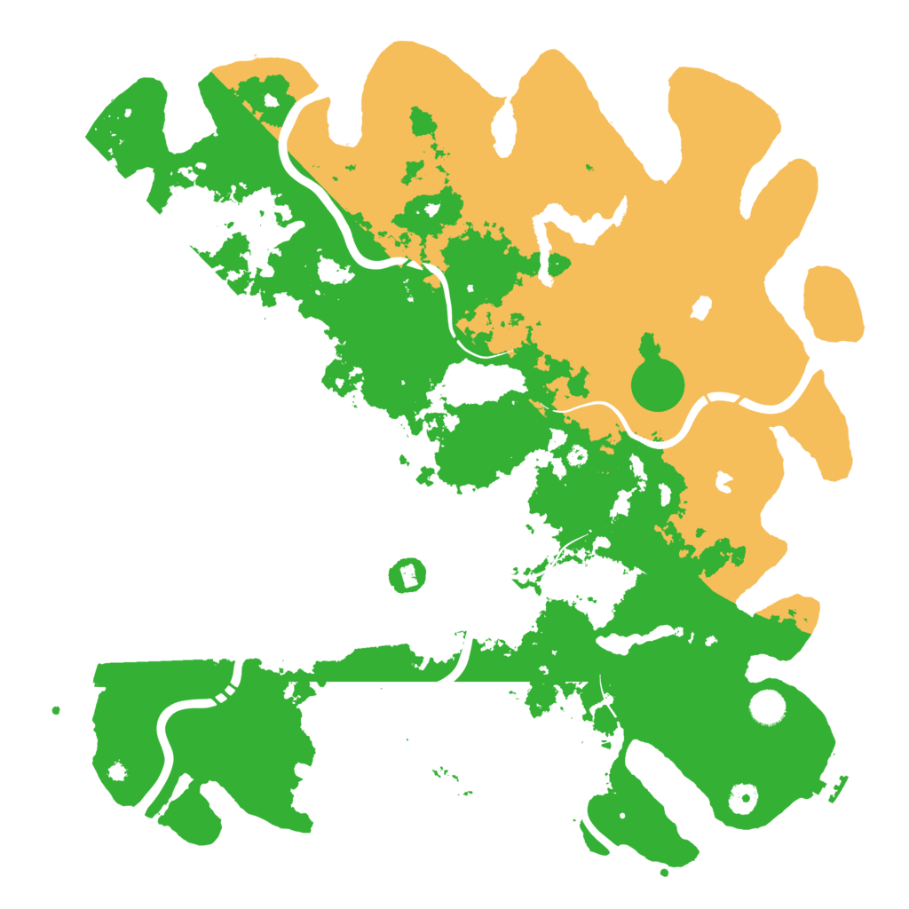 Biome Rust Map: Procedural Map, Size: 4500, Seed: 726749107